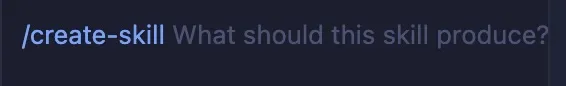 GitHub Copilot Create Skill