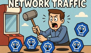 Network traffic playing whack-a-mole with kubernetes deployments.