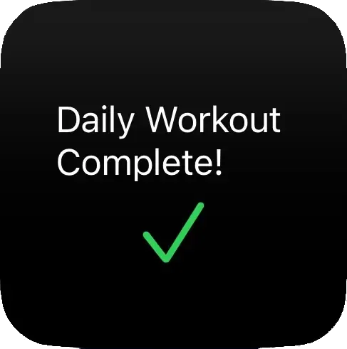 Make Me Workout Small Sized Home Screen Widget