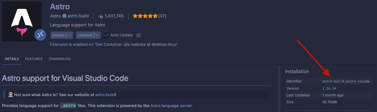 Where To Find the Extension ID
